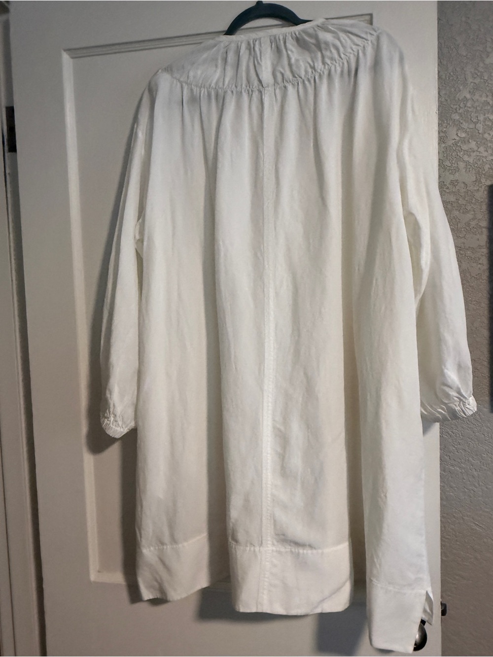 COS White Gathered Yoke Peasant Dress - Picture 4 of 10